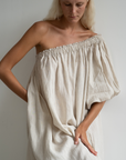 ODETTE - NATURAL Linen Gown