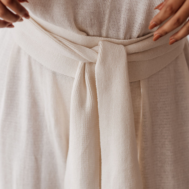 MILLIE - CREAM Knit Jumpsuit