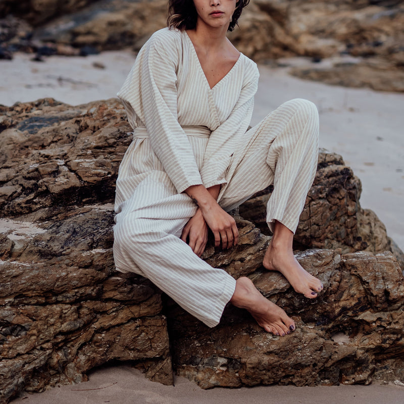 AD - Organic Stripe Jumpsuit