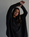 NIAMH - BLACK Oversized Knit Sweater