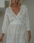 FLORENCE - WHITE Broderie Dress