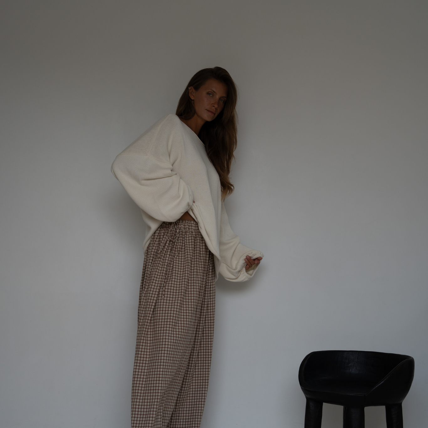 ADELINE - Cream Knit Sweater