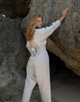 AD - NATURAL Linen Jumpsuit