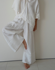 EZRA - White Linen Pant