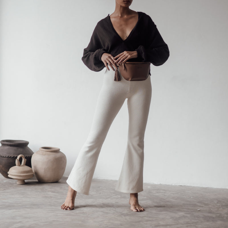 EMMETT - CREAM Knit Flairs