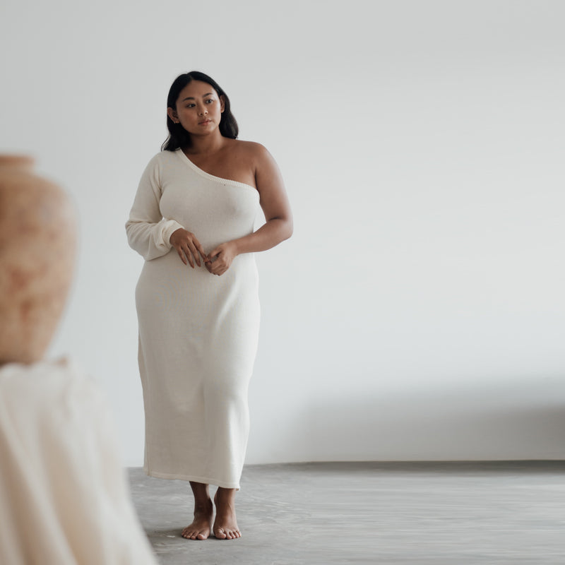ODE - CREAM Knit Dress