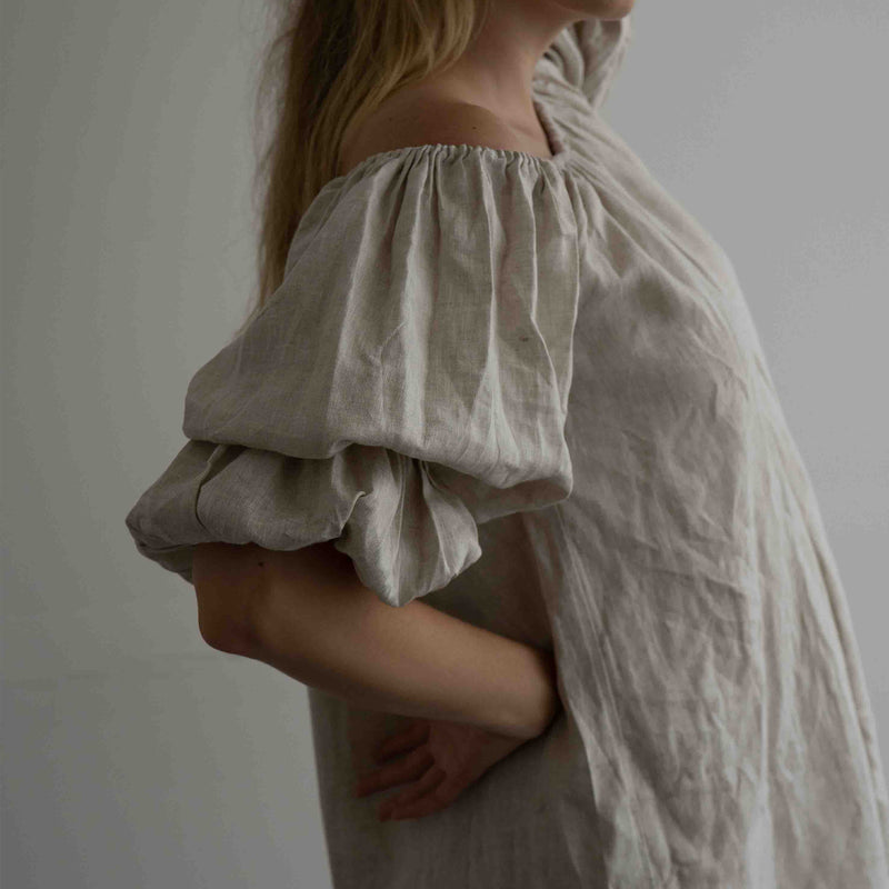 CHLOE - Double Puff Sleeve Dress