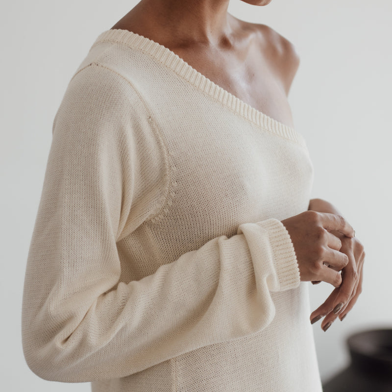 ODE - CREAM Knit Dress