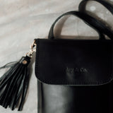 AGNES- BLACK Leather Pouch
