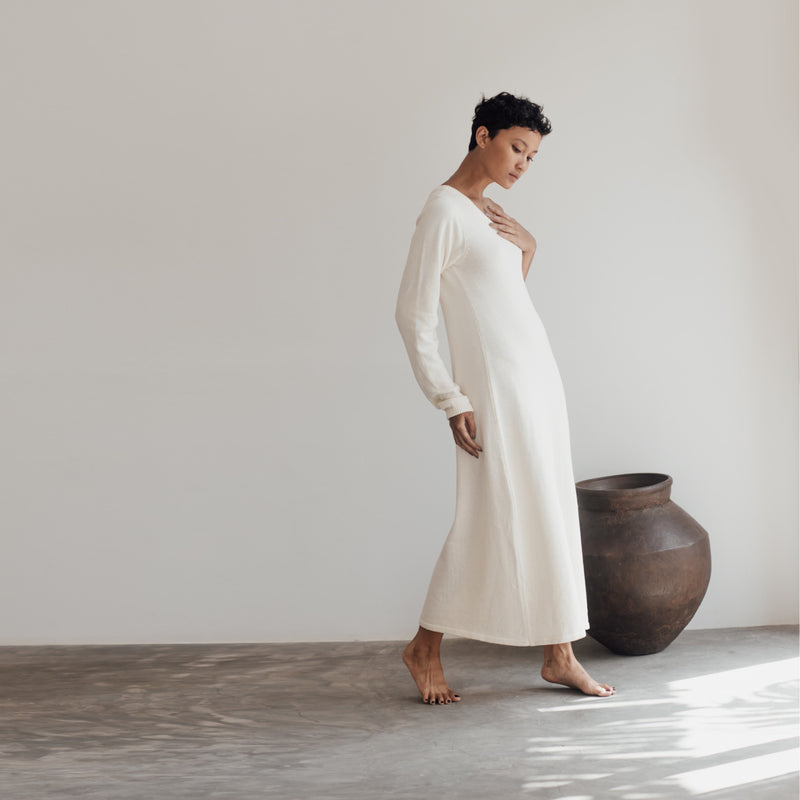 ODE - CREAM Knit Dress