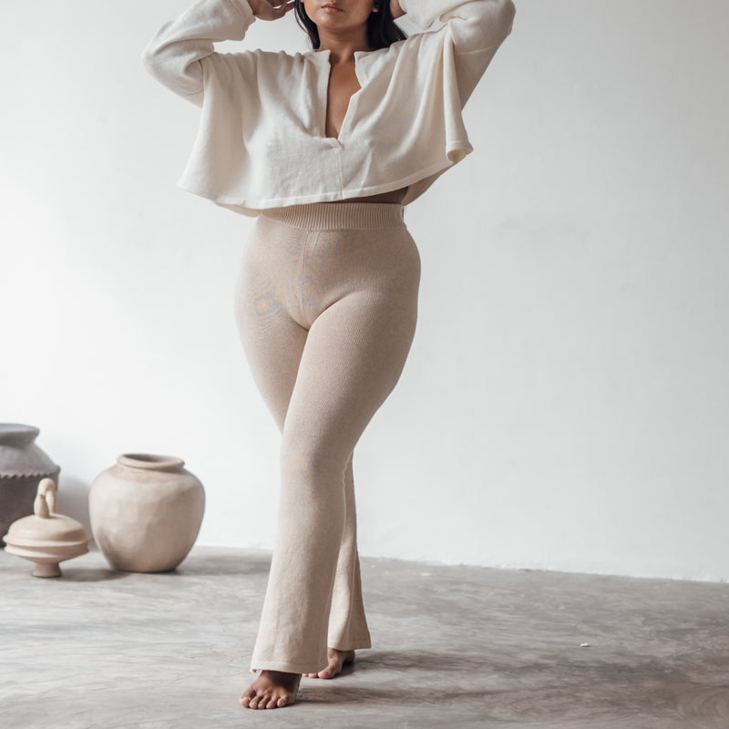 EMMETT - SAND Knit Flairs