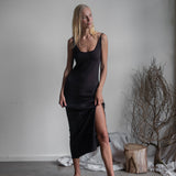 JUNI - SAND Knit Slip Dress