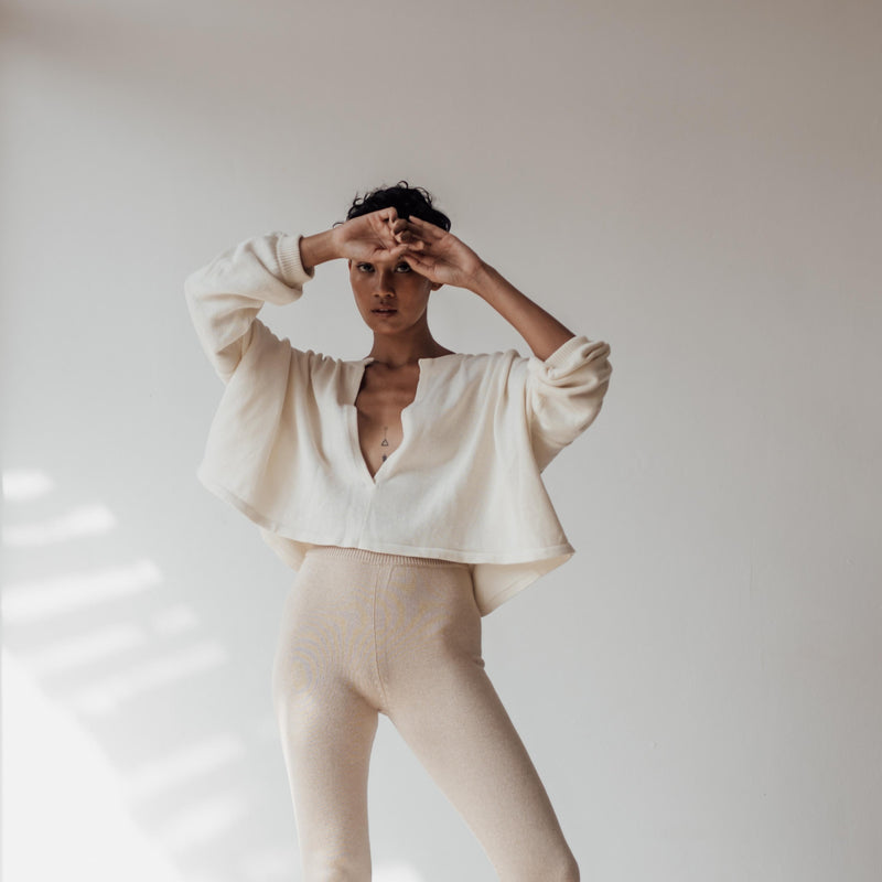 LOTTE - CREAM Knit Top