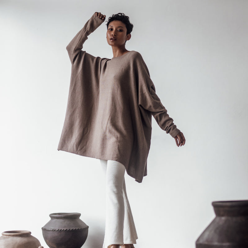 NIAMH - FAWN Oversized Knit Sweater