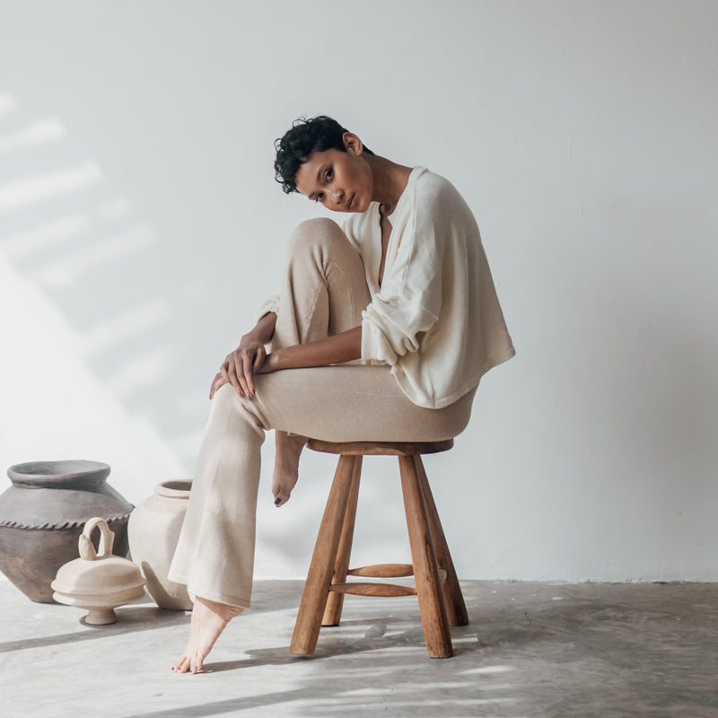 EMMETT - SAND Knit Flairs