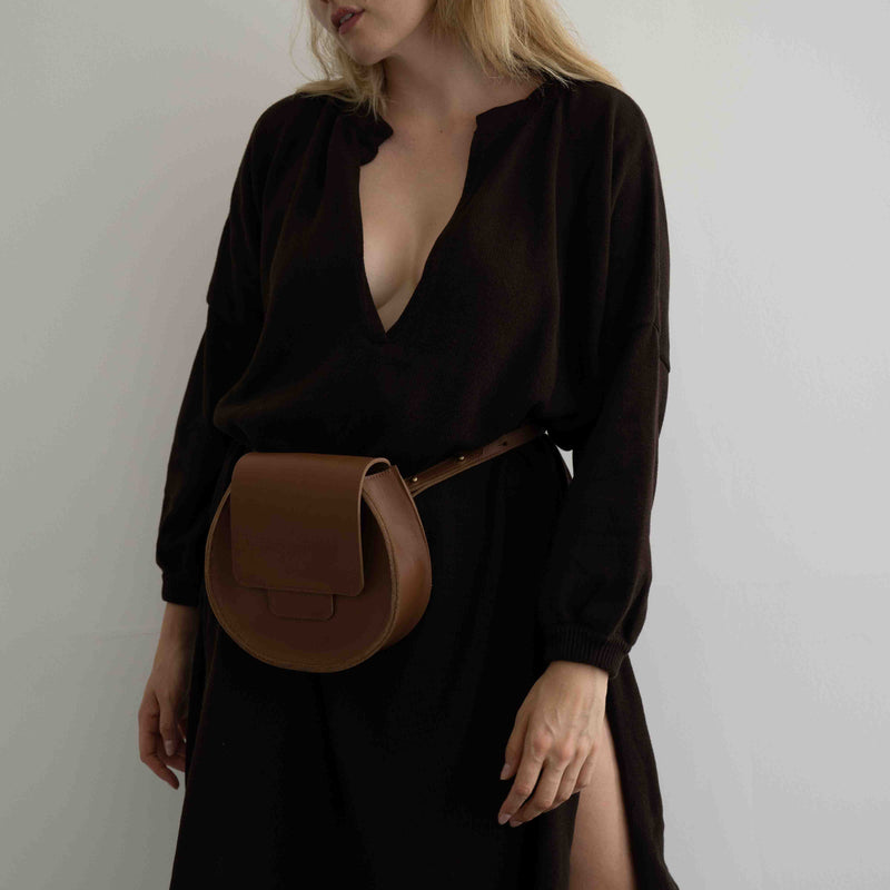 LOLA - CHOCOLATE Knit Dress