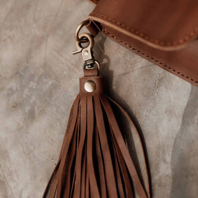AGNES- TAN Leather Pouch