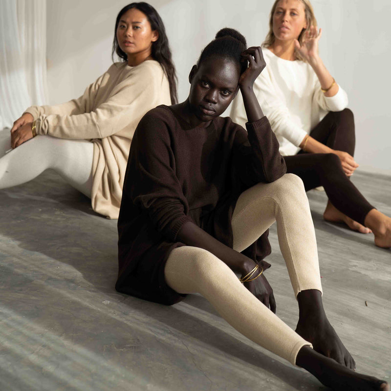 NIAMH - CHOCOLATE Oversized Knit Sweater