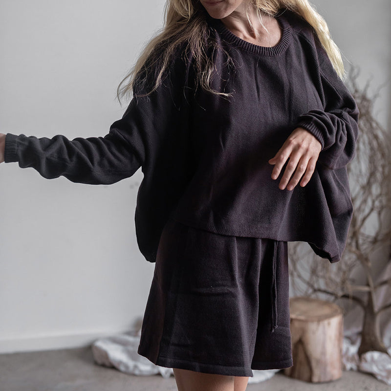RUMI - Knit Sweater / Jumper & Short Set