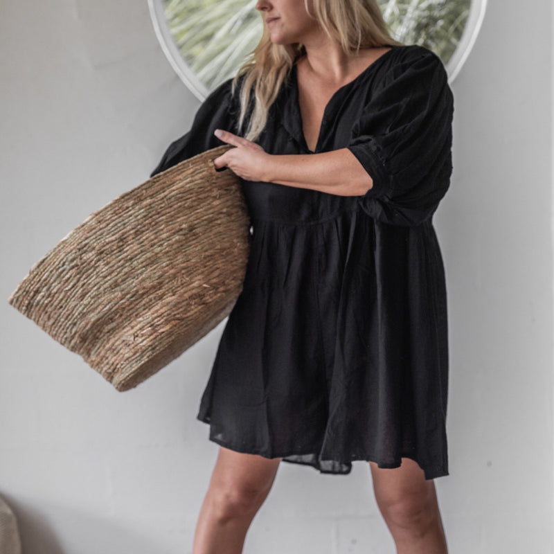 SOL - BLACK Bloomer Playsuit