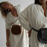 AYU - BLACK Leather Belt Bag